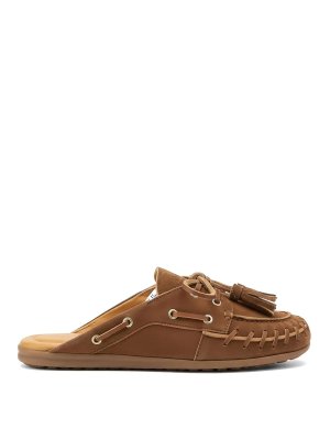 POSA: Loafers & Slippers - Boat Loafer Fringe Mules