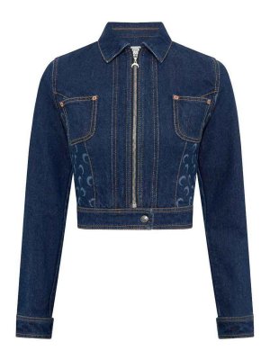 MARINE SERRE: Casualjacken - Casualjacke - Blau