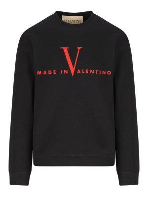 VALENTINO GARAVANI: Sweatshirts & Sweaters - Cotton Crewneck Sweatshirt