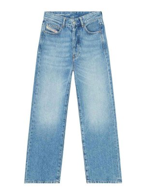 DIESEL: Jeans Rectos - Vaqueros Rectos - Azul
