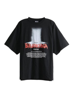 BALENCIAGA: T-shirts - T-Shirt - Schwarz