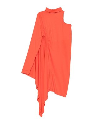 BALENCIAGA: knee length dresses - Draped Midi Dress