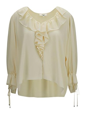 CHLOE': Tops & Tank tops - Cropped Ruffled Top