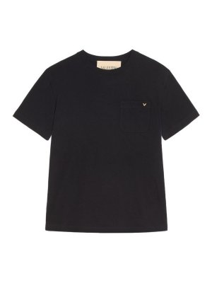VALENTINO GARAVANI: t-shirts - Cotton T-Shirt With Vgold