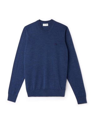 LACOSTE: クルーネック - クルーネック - ブルー