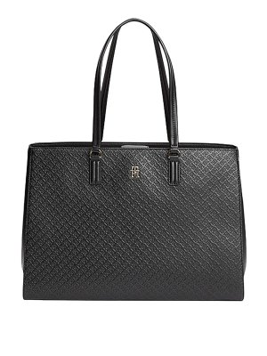 TOMMY HILFIGER: Handtaschen - Shopper - Schwarz