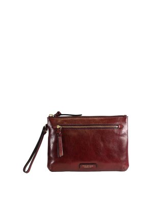 THE BRIDGE: Clutch - Pochette - Rouge Brun