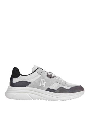 TOMMY HILFIGER: Chaussures de sport - Baskets - Gris