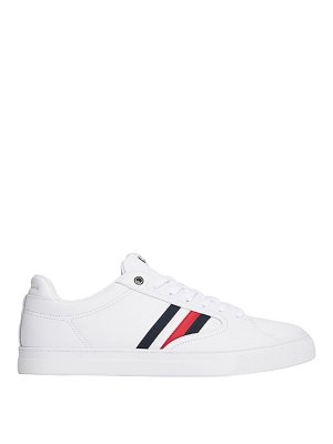 TOMMY HILFIGER: Chaussures de sport - Baskets - Blanc