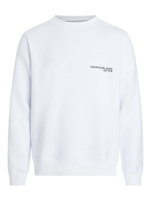 CALVIN KLEIN: Sudaderas y suéteres - Sudadera - Blanco