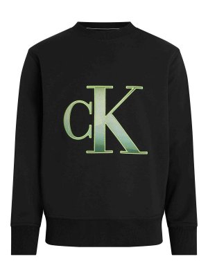 CALVIN KLEIN: jeans dritti, a sigaretta - Maglie Nero