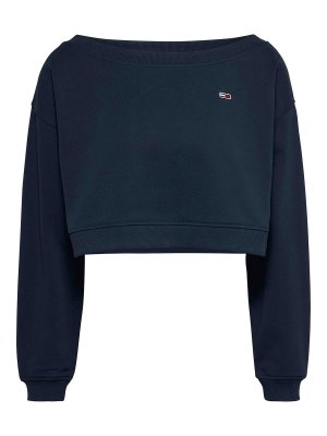 TOMMY HILFIGER: Strickpullover mit Rundhalsausschnitt - Rundhalspullover - Blau