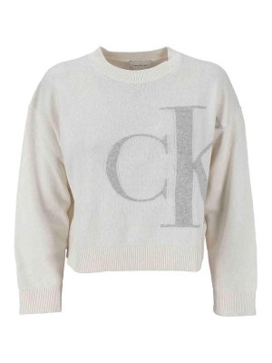 CALVIN KLEIN: Pantalones casual - Pantalón Casual - Blanco