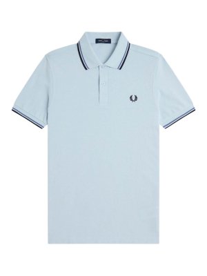 FRED PERRY: polo - T-Shirt E Polo Azzurro
