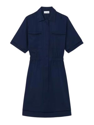 LACOSTE: Robe longueur genou - Robe Au Genou - Blanc