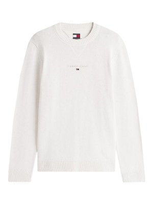 TOMMY HILFIGER: Pull col rond - Pull Col Rond - Blanc