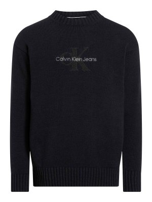CALVIN KLEIN: クルーネック - クルーネック - 黒