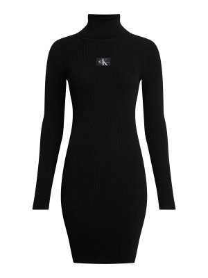 CALVIN KLEIN: ニーレングスドレス - 膝丈ドレス - 黒