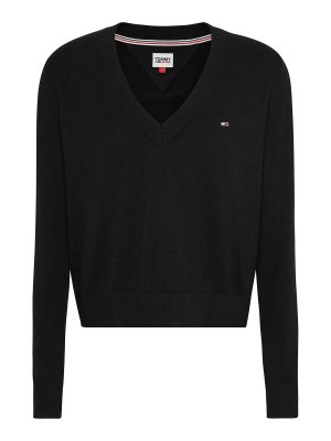 TOMMY HILFIGER: v necks - Black Shirt