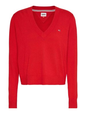 TOMMY HILFIGER: v necks - Red Shirt
