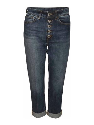 DONDUP: Jeans Rectos - Vaqueros Rectos - Gris Oscuro