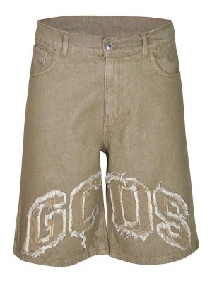GCDS: トラウザーショーツ - ショートパンツ - ベージュ