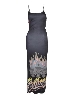 GCDS: maxi dresses - Dresses Black