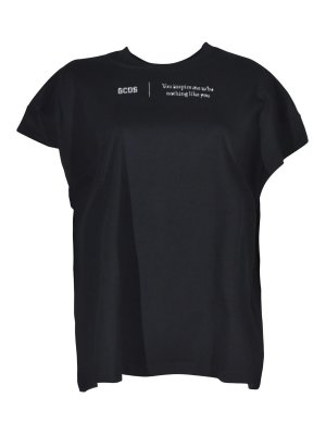 GCDS: t-shirts - T-Shirts And Polos Black