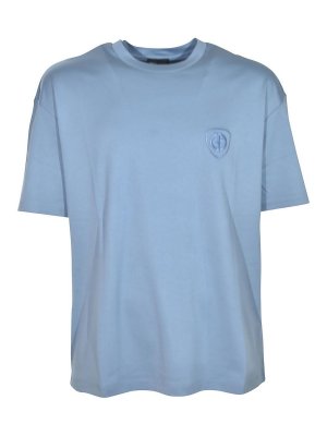 GIORGIO ARMANI: Camisetas - Camiseta - Azul Claro