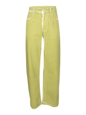 Marni: Jeans Rectos - Vaqueros Rectos - Amarillo