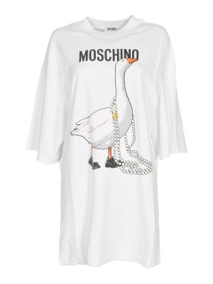 MOSCHINO: Vestidos cortos - Vestido Corto - Gris Claro