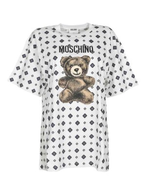 MOSCHINO: T-shirts - T-Shirt - Gris Clair