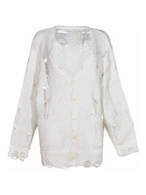 R13: Suéteres con cuello pico - Suéter Cuello Redondo - Blanco