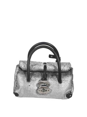 ZANELLATO: Sacs à main - Sac Cabas - Argent