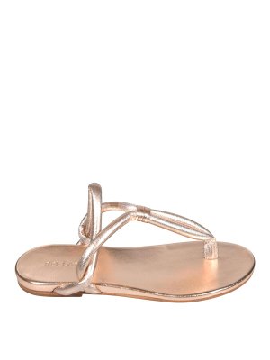 FABRIZIO DEL CARLO: Sandalen - Sandalen - Nude
