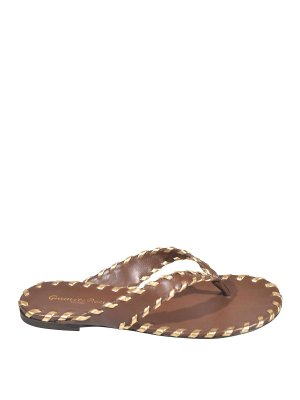 Gianvito Rossi: Sandales - Sandales - Marron Foncé