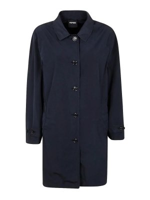 ASPESI: Trenchs - Trench-Coat - Bleu Foncé