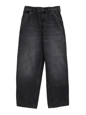 CARHARTT: カジュアルトラウザー - カジュアルパンツ - 黒