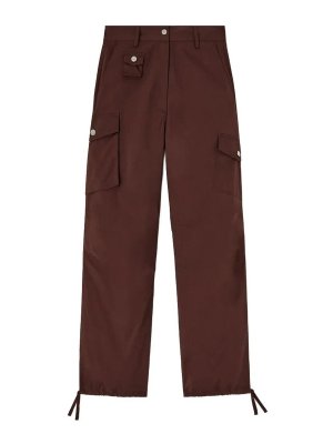 GANNI: Casual Hosen - Casual Hose - Camel