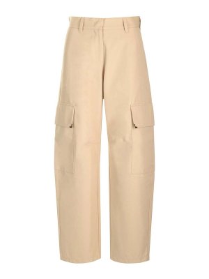 Palm Angels: pantaloni casual - Pantaloni cargo carota beige