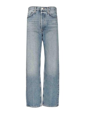 AGOLDE: Straight Leg Jeans - Straight Leg Jeans - Hellblau