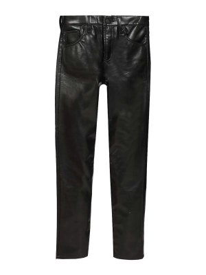 AGOLDE: Lederhosen - Lederhose - Schwarz