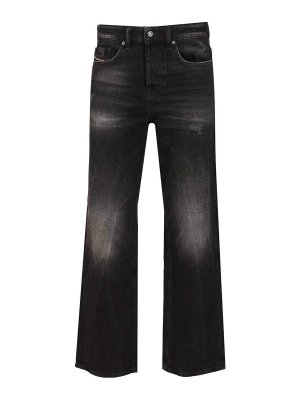DIESEL: jeans dritti, a sigaretta - Jeans in cotone