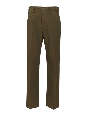 DRIES VAN NOTEN: Pantalones casual - Pantalón Casual - Verde