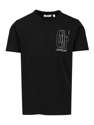 OFF-WHITE: Tシャツ - Tシャツ - 黒