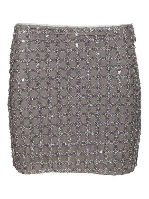 ROTATE Birger Christensen: Mini jupes - Mini Jupe - Argent