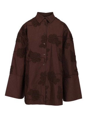 ROTATE Birger Christensen: Camisas - Camisa - Marrón