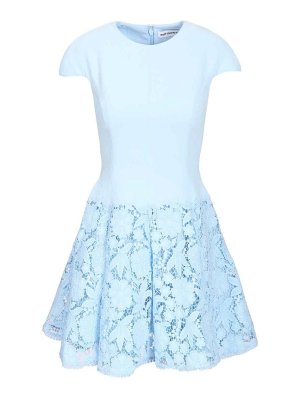Self Portrait: Vestidos cortos - Vestido Corto - Azul Claro