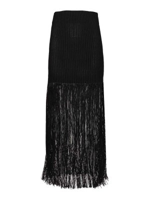 Alaïa: Faldas largas - Falda Larga - Negro