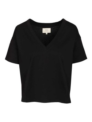 LOULOU STUDIO: Tシャツ - Tシャツ - 黒